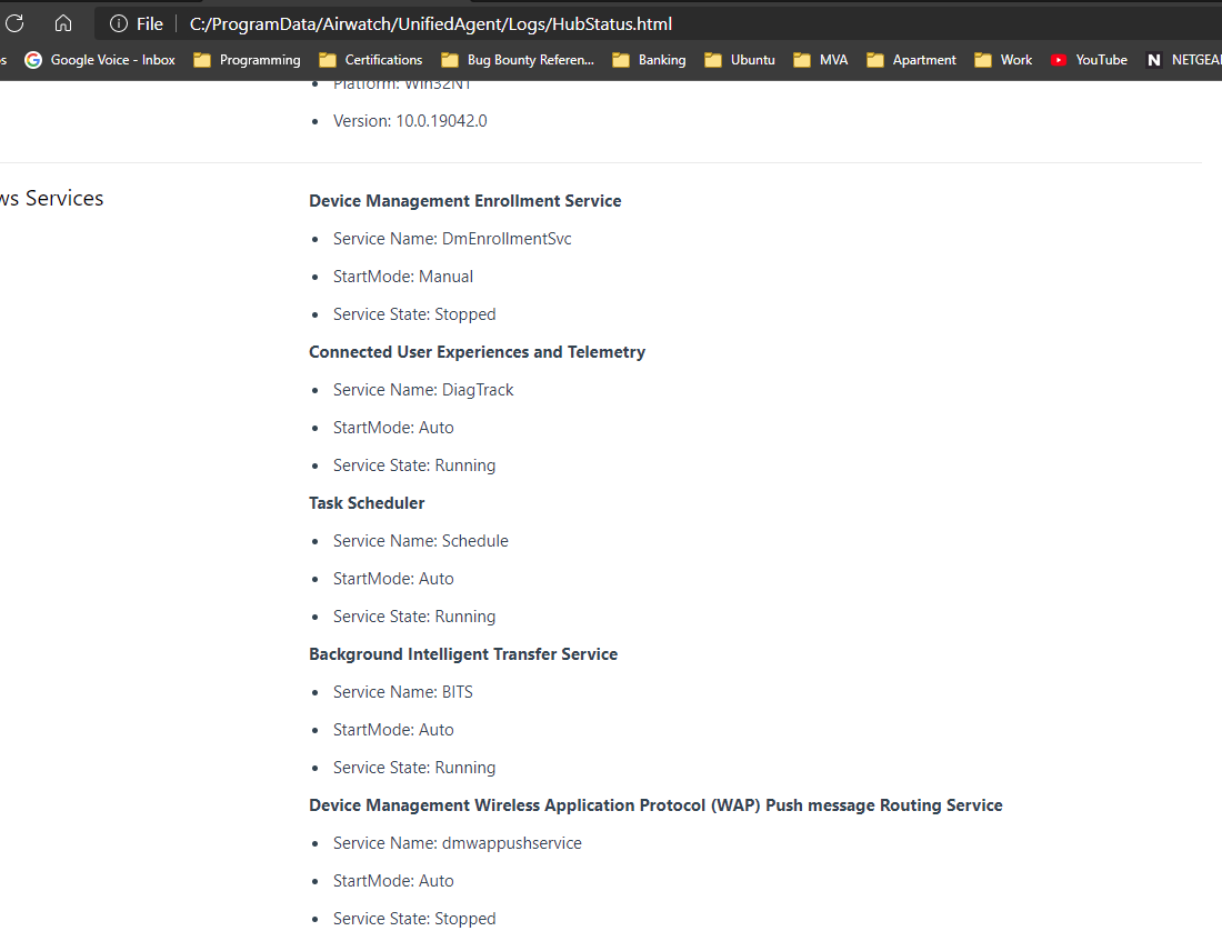 Windows Desktop Services for Workspace ONE Intelligent Hub (83207)