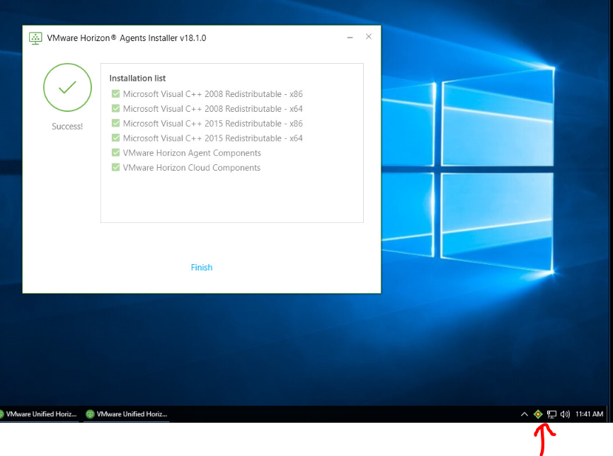 Ability to select the View agent features while installing VMware