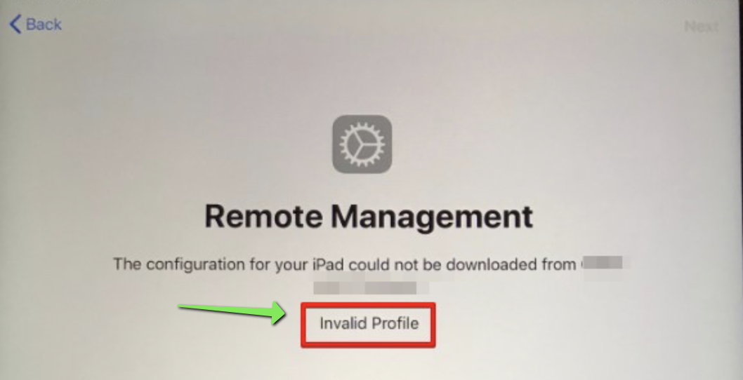 Invalid Profile" error for ADE (formerly DEP) devices within Workspace ONE (50104383)