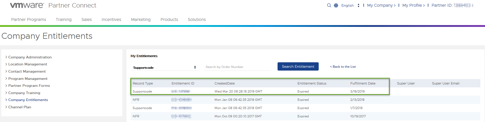 How to file a Support Request using a Partner Support Code (2011781)
