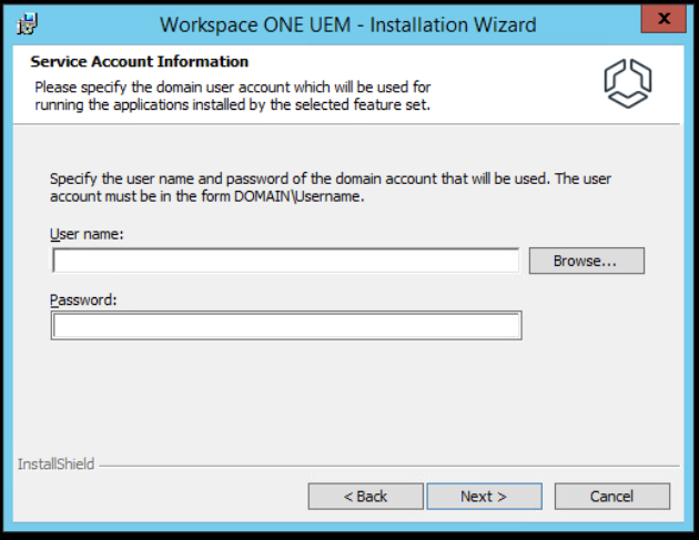 How to update the SQL account information for Workspace ONE UEM ...