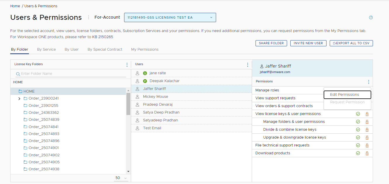How to edit user permissions in Customer Connect (2070479)