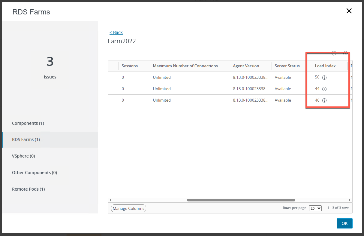 RDS hosts may not load balance sessions evenly from Horizon 8.4 and ...