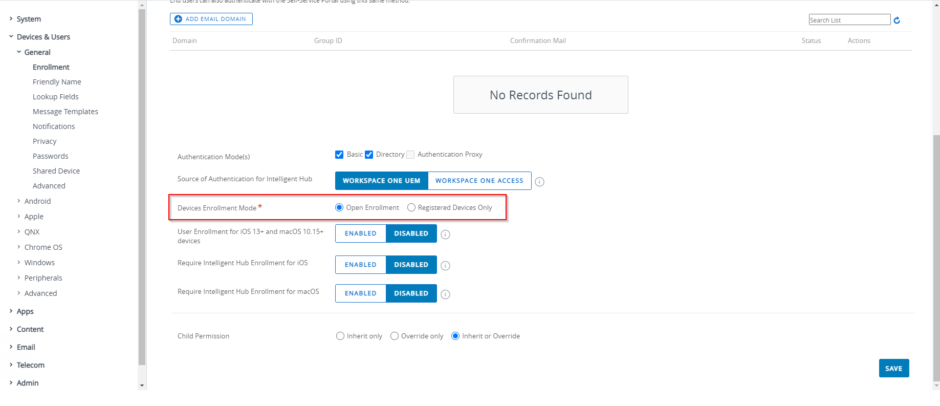Enrollment Denied, Device Not Approved