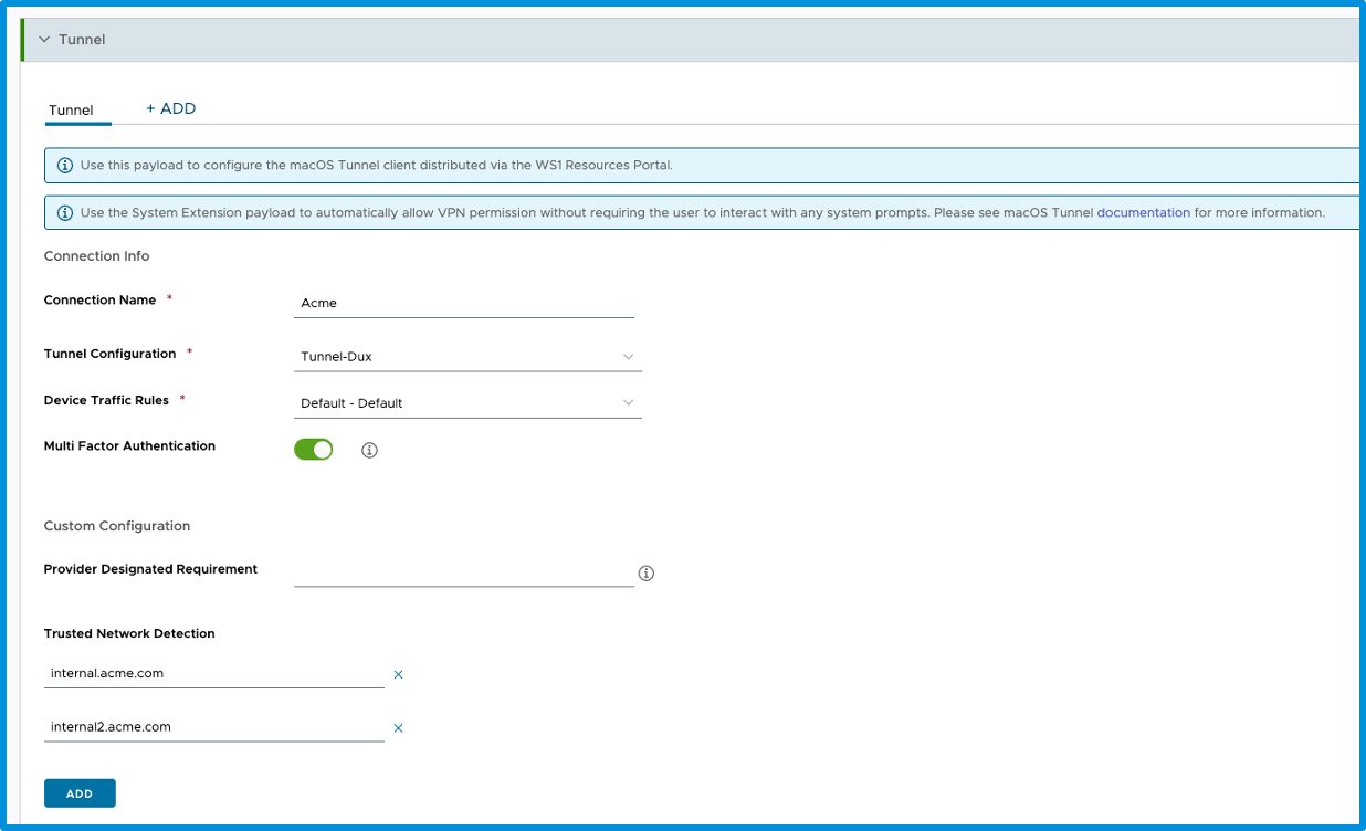 How to configure Trusted Network Detection for the Omnissa Tunnel ...