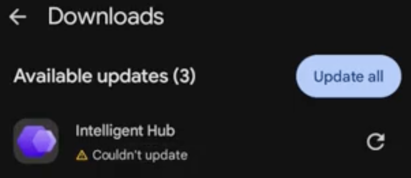 Android Intelligent Hub updates fail on Android 13 and higher version ...